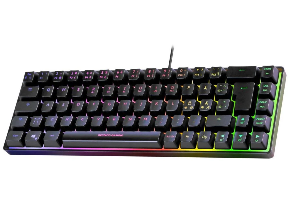 DELTACO Clavier de gaming GAM-158-CH Noir