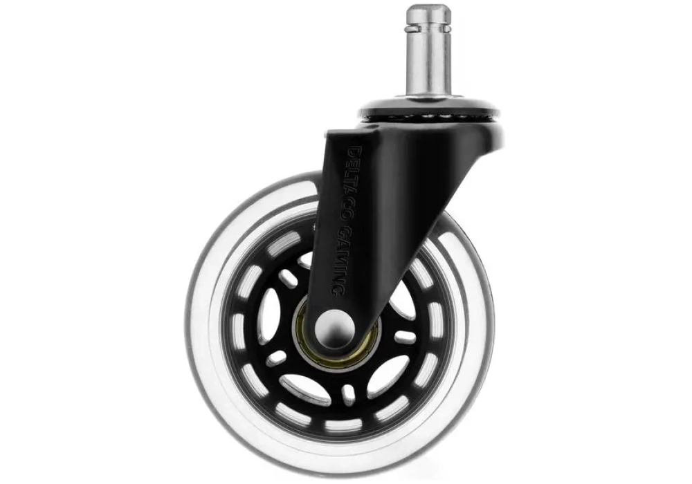 DELTACO Roulettes de rechange Casters Noir