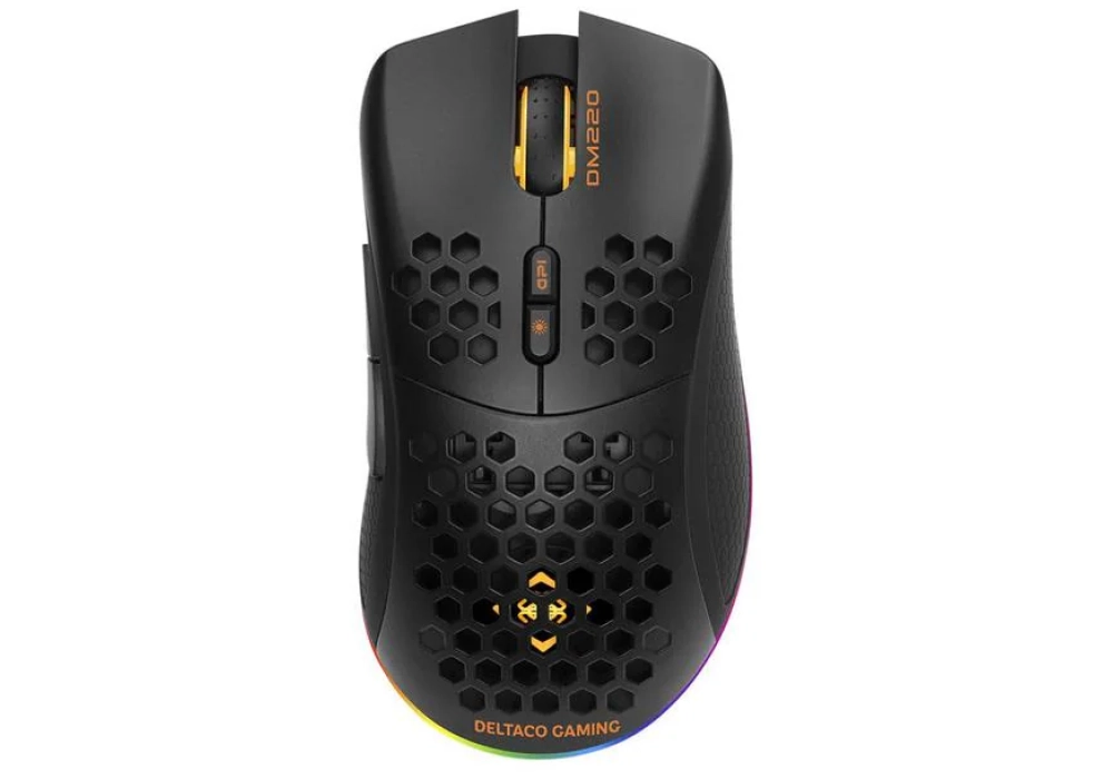 DELTACO Souris de gaming DM220 RGB Noir