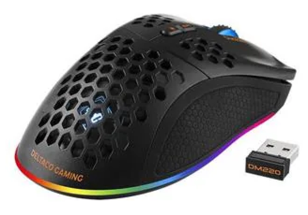 DELTACO Souris de gaming DM220 RGB Noir