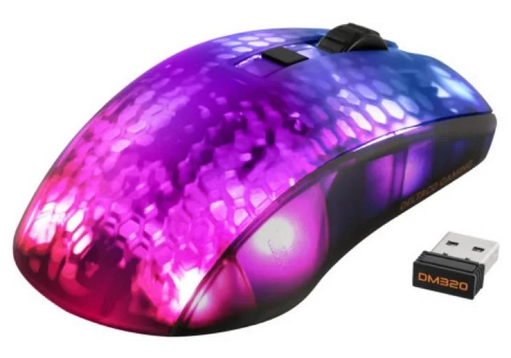 DELTACO Souris de gaming DM320 RGB Noir