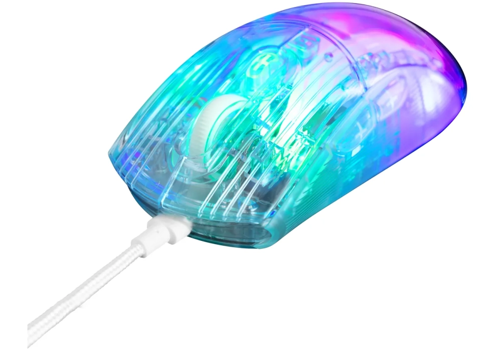 DELTACO Souris de gaming DM330 RGB Transparent