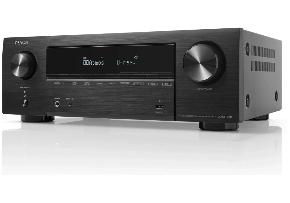 Denon Récepteur AV AVR-X1800H DAB Noir