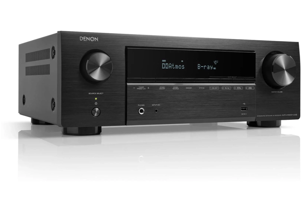 Denon Récepteur AV AVR-X1800H DAB Noir