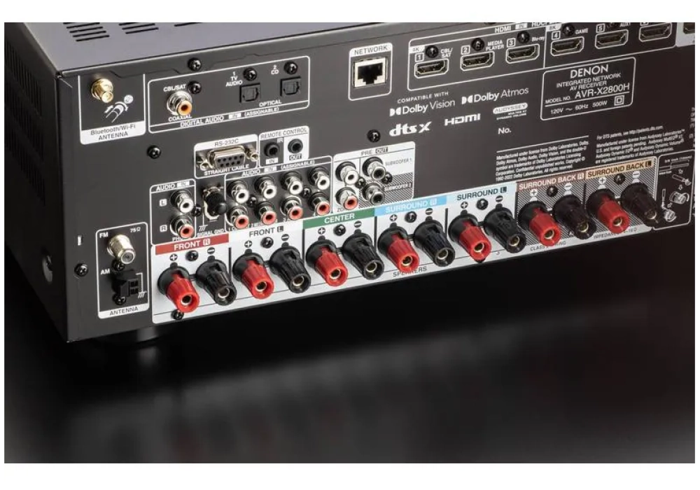 Denon Récepteur AV AVR-X2800H Noir