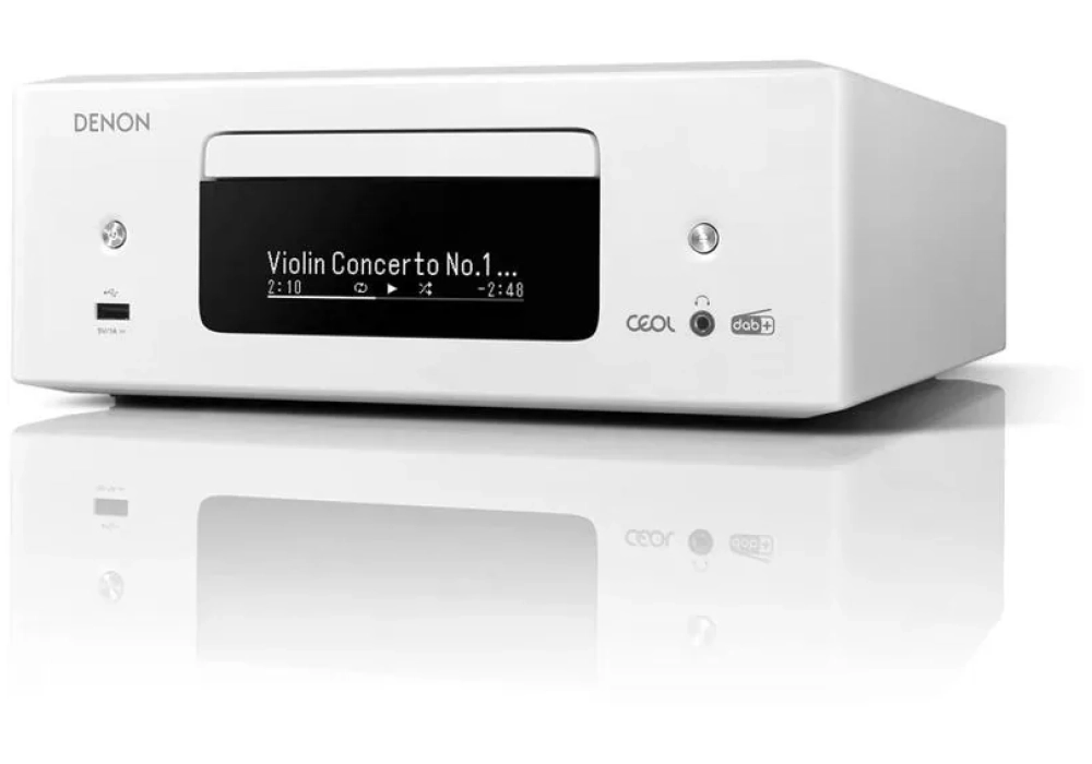 Denon Récepteur stéréo RCD-N12DAB Blanc