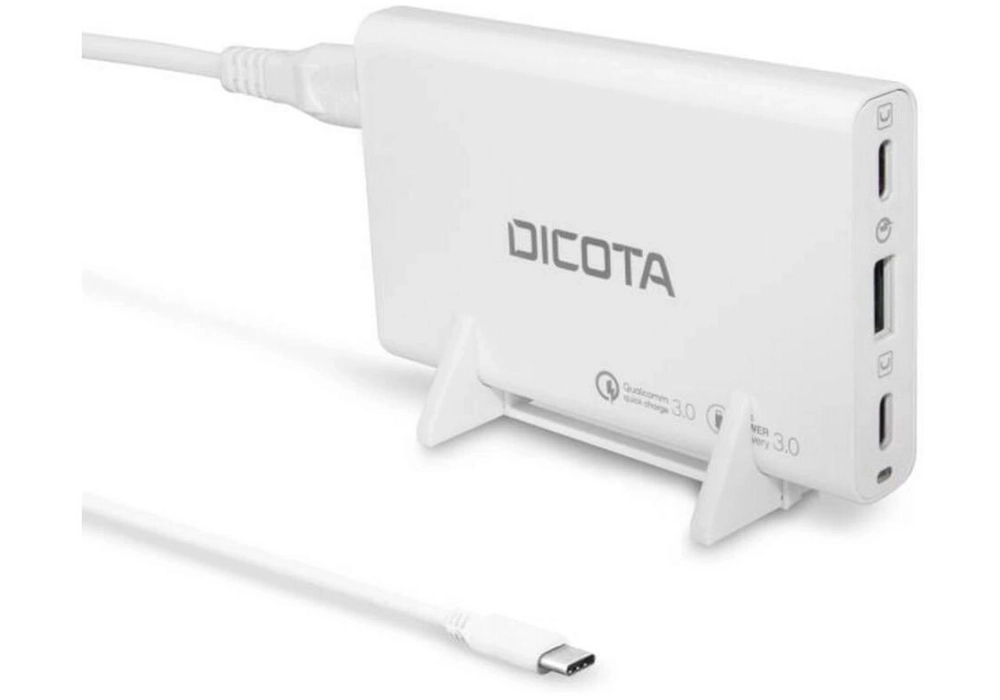 DICOTA Chargeur de bureau à 3 ports (65W)