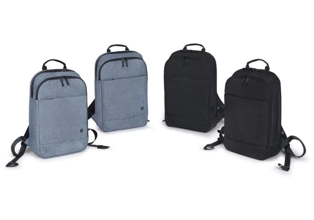 DICOTA Sac à Dos Ordinateur Slim Eco MOTION 13 - 14.1" (Bleu Denim)