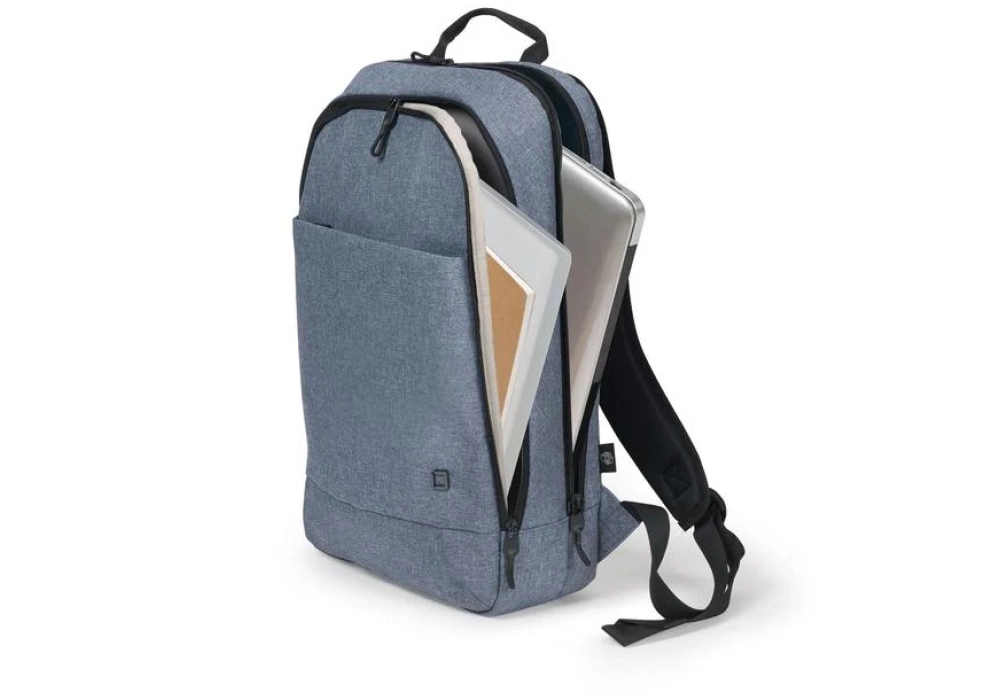 DICOTA Sac à Dos Ordinateur Slim Eco MOTION 13 - 15.6" (Bleu denim)