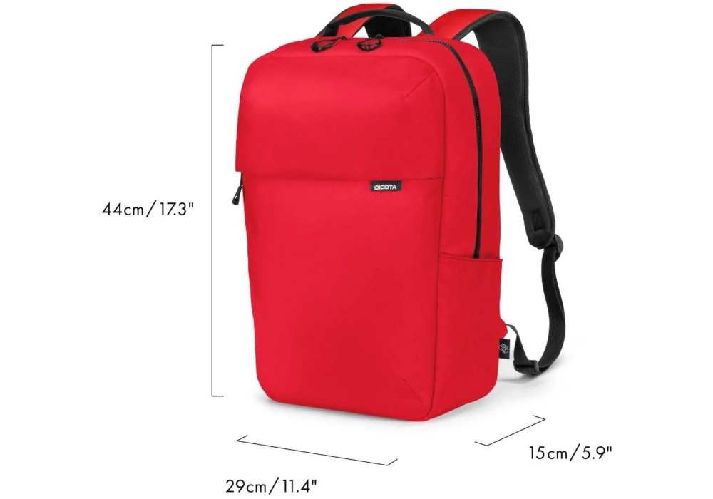 DICOTA Sac-à-dos pour ordinateur portable Commuter 13-16" Rouge