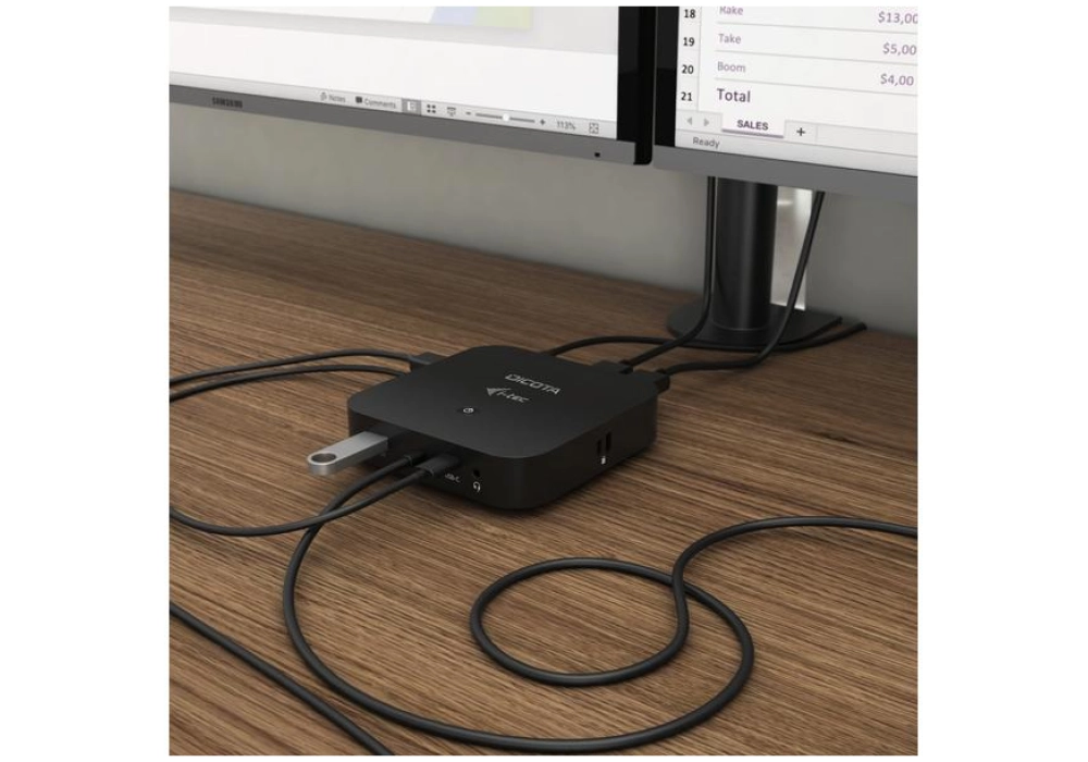 Dicota USB-C 11-en-1 Docking Station 5K HDMI/DP PD 100W