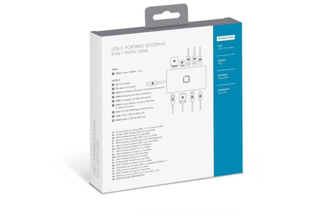 DICOTA USB-C Docking Station 9-en-1 HDMI