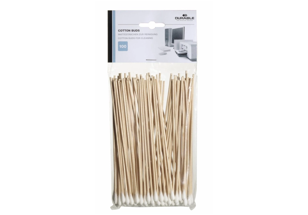 DURABLE Kits de nettoyage Cotton Buds 100 Pièce/s