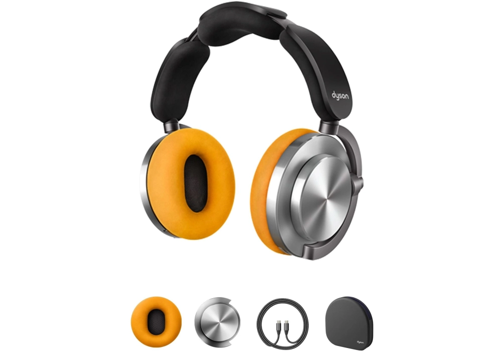 Dyson Casques supra-auriculaires OnTrac Aluminium; Jaune