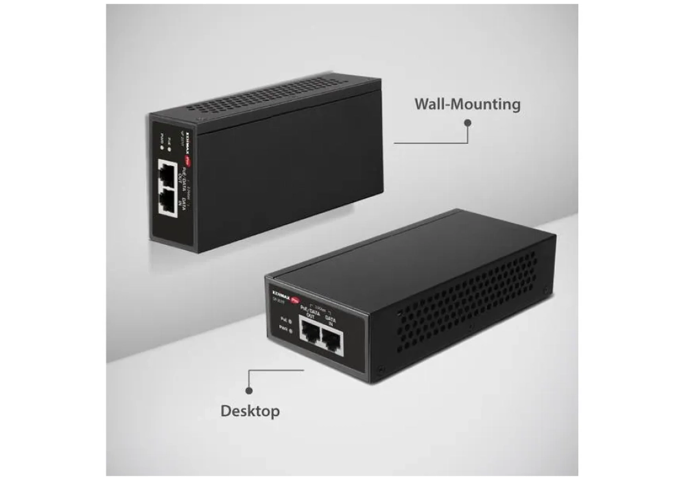 Edimax Pro Injecteur PoE+ GP-201IT 30 Watt