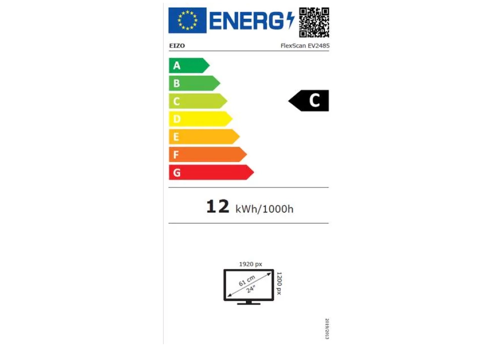 EIZO EV2485 Swiss Edition Blanc