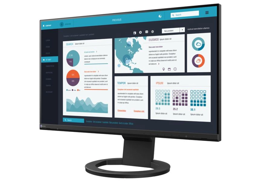 EIZO FlexScan EV2490 - Swiss Edition (Noir)