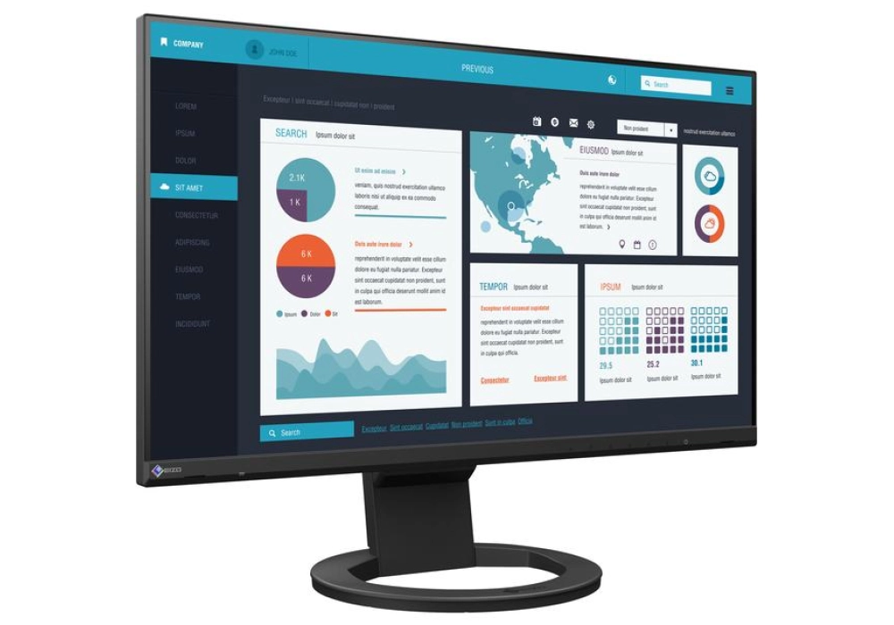 EIZO FlexScan EV2490 - Swiss Edition (Noir)