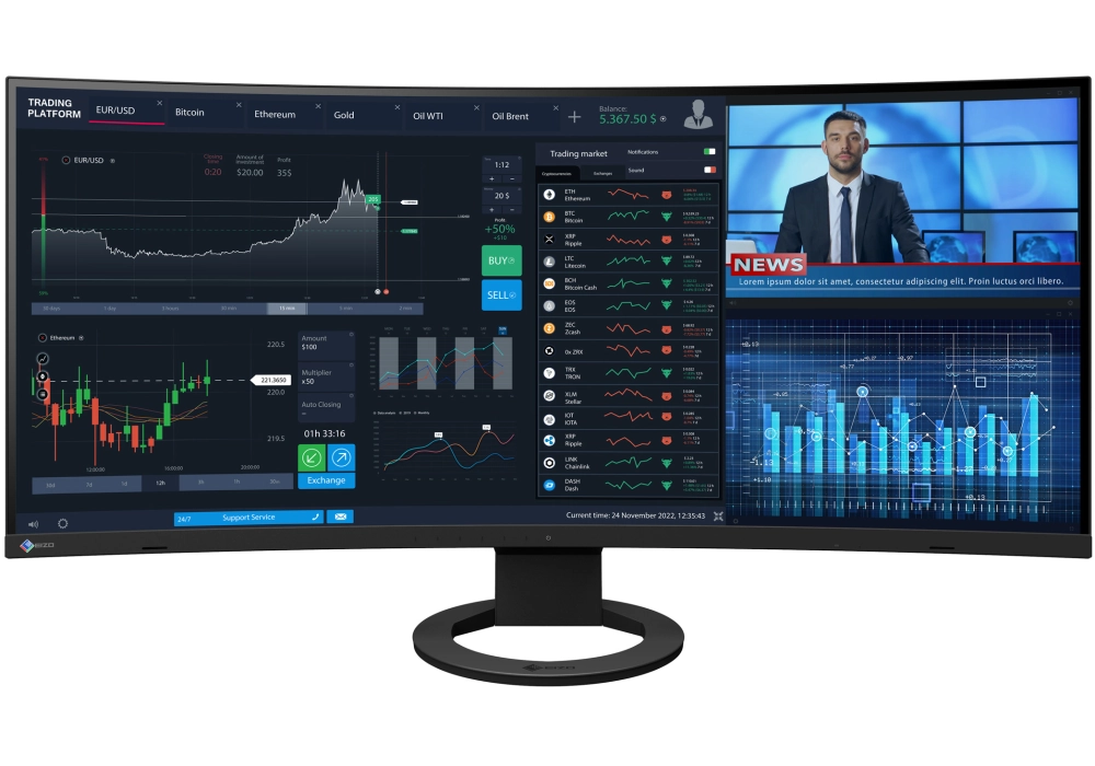 EIZO FlexScan EV3895 - Swiss Edition (Black)