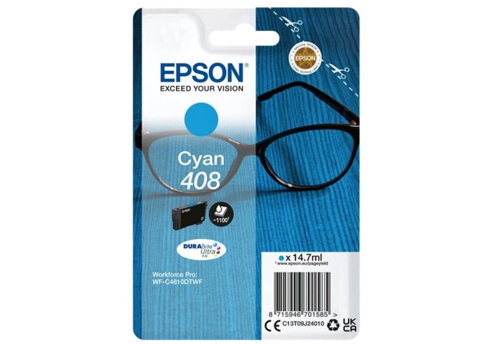 Epson Ink Cartridge 408 - Cyan