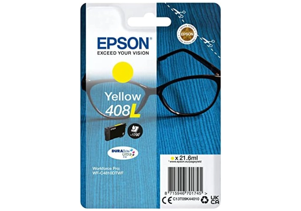 Epson Ink Cartridge 408 XL - Jaune