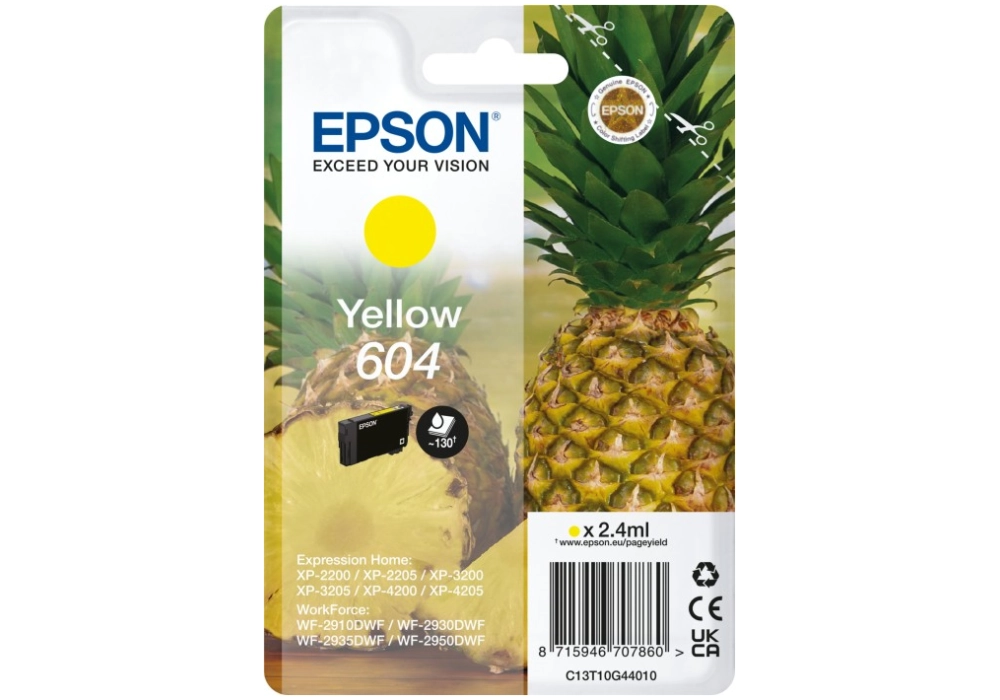 Epson Ink Cartridge 604 - Jaune