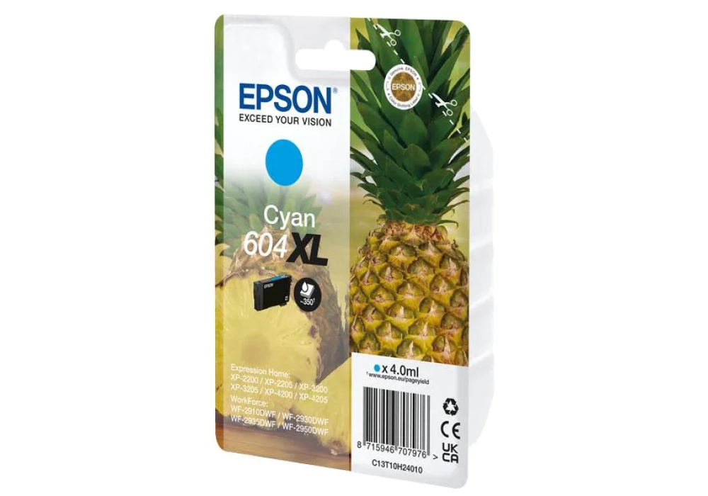 Epson Ink Cartridge 604XL - Cyan