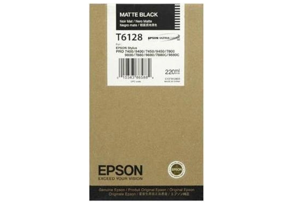 Epson Ink Cartridge T6128 - Matte Black