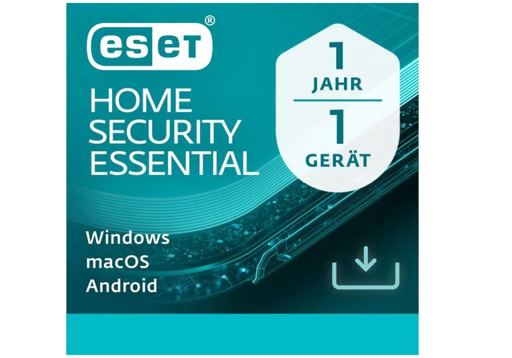 ESET HOME Security Essential 1PC 1 an - No CD/DVD - Clé envoyée par mail