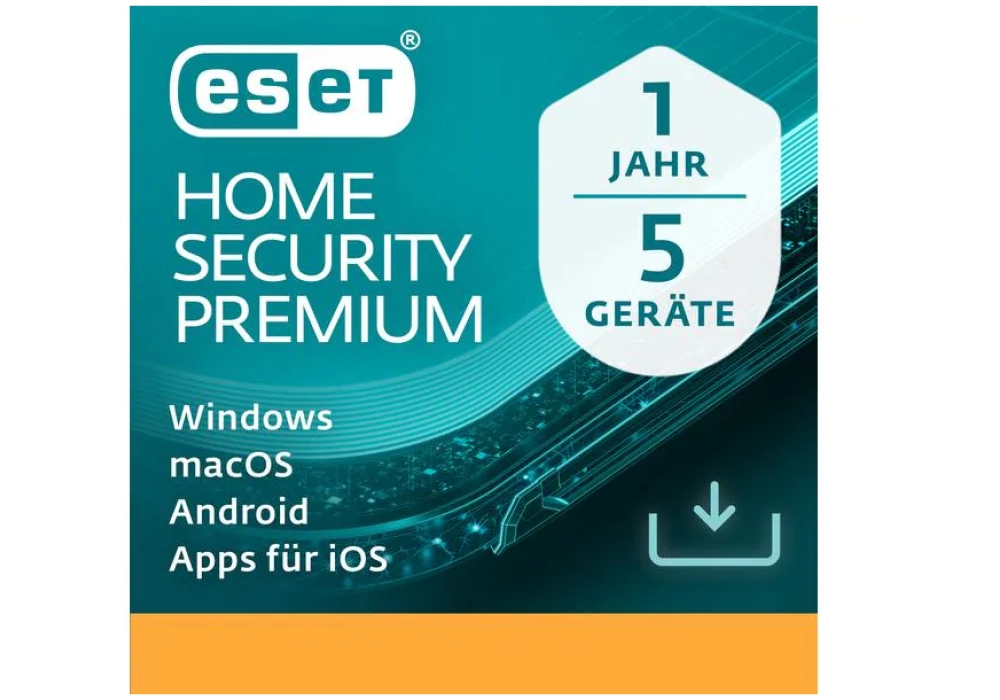 ESET HOME Security Premium 5PC 1 an - No CD/DVD - Clé envoyée par mail