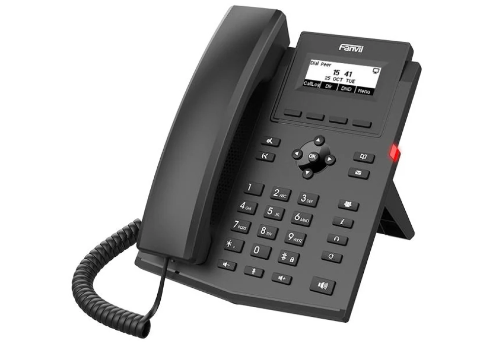 Fanvil Téléphone de bureau X301W Noir