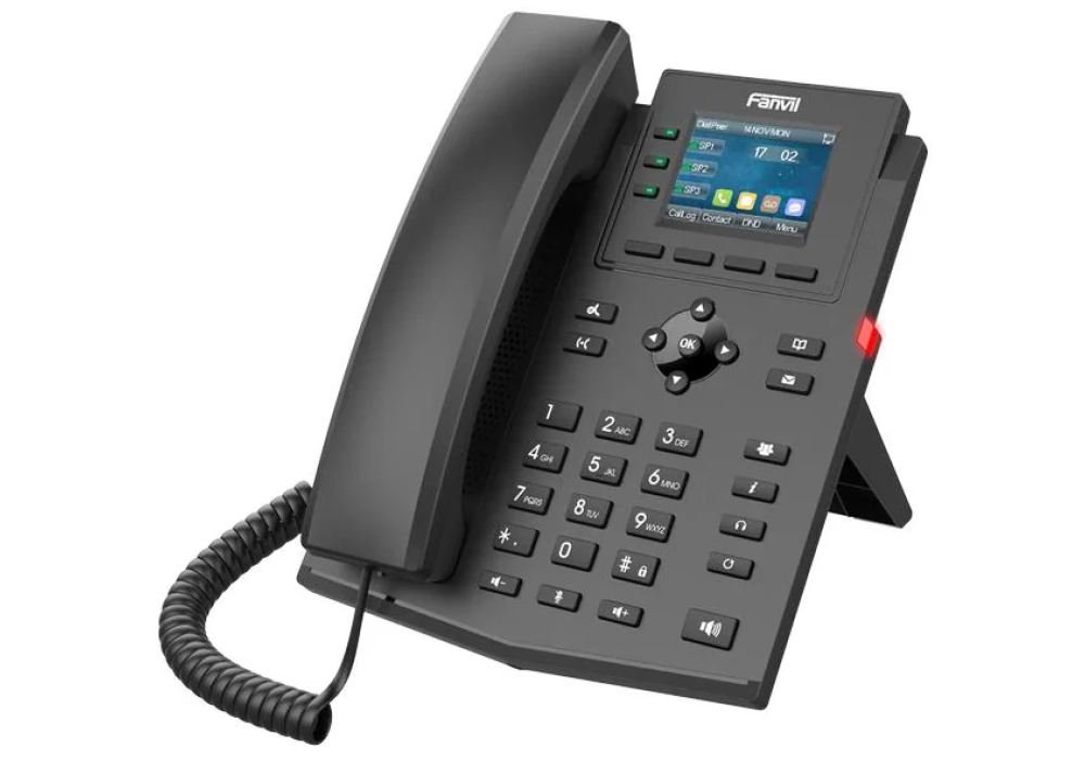 Fanvil Téléphone de bureau X303W Noir