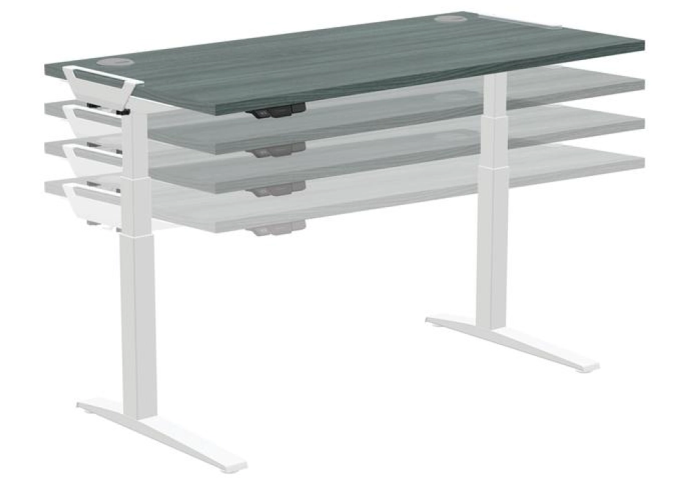 Fellowes Levado - Structure de bureau assis-debout - Blanc