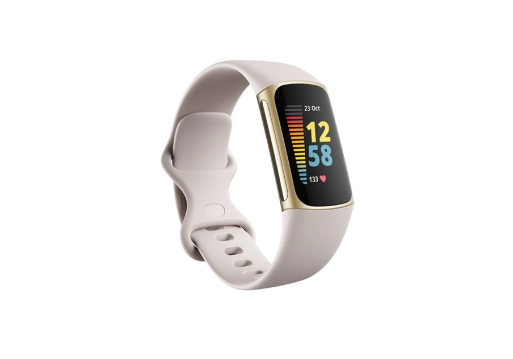 Fitbit Charge 5 (Moon white/soft gold)