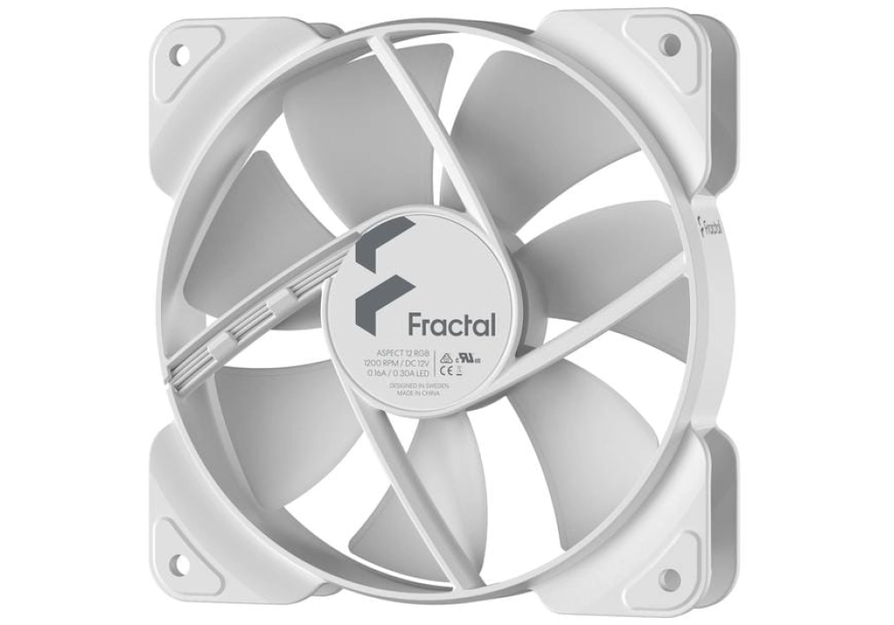 Fractal Design Aspect 12 RGB (Blanc)