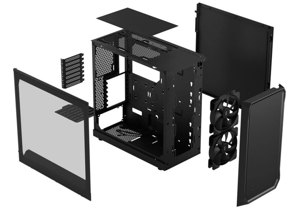 Fractal Design Focus 2 TG Clear Tint (Noir)