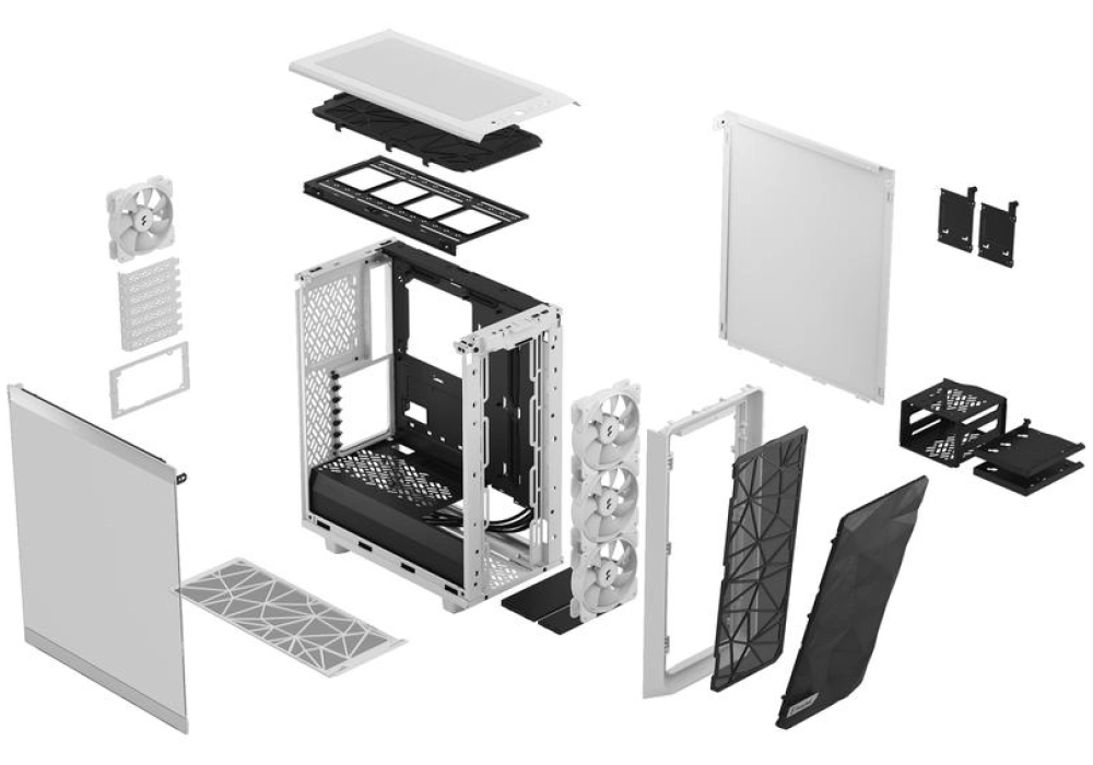 Fractal Design Meshify 2 Compact RGB (Blanc)