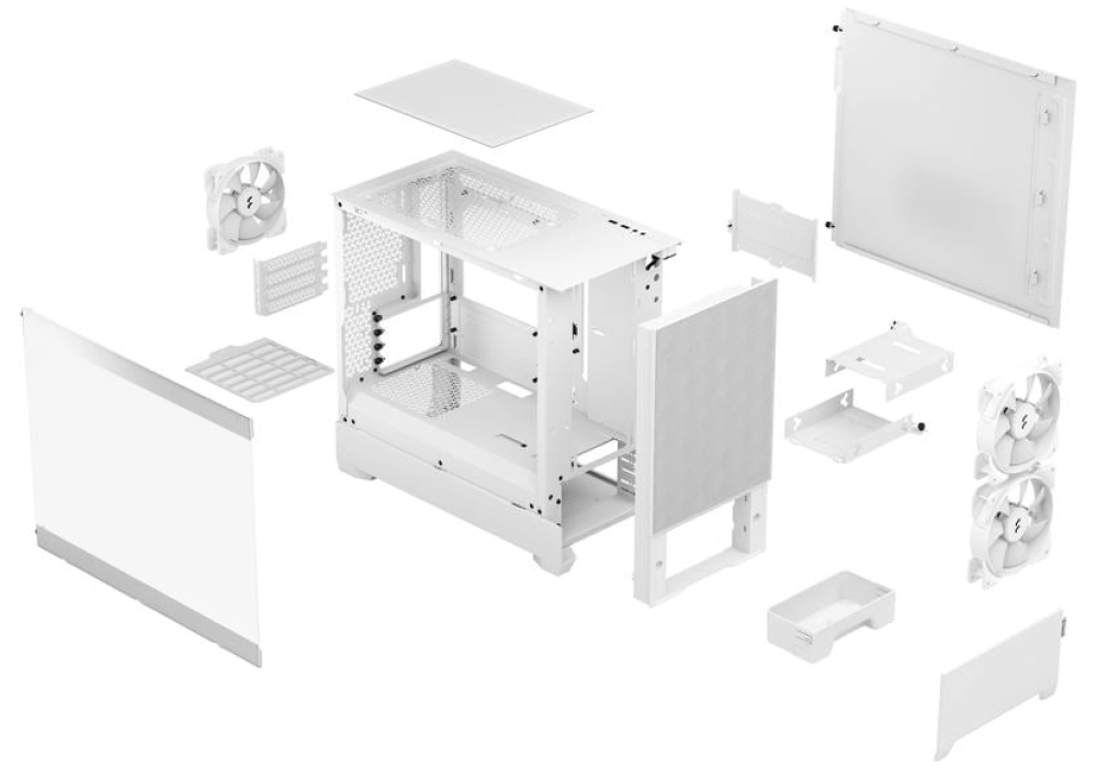 Fractal Design Pop Mini Air RGB TG (Blanc)