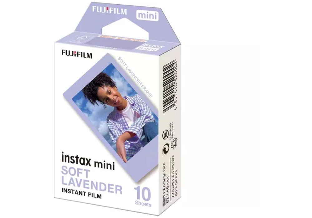 Fujifilm Film instantané Instax Mini 10 feuilles Soft Lavender