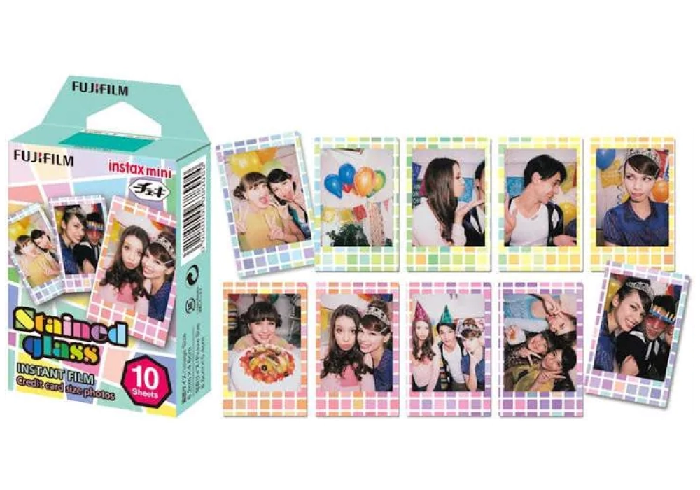 Fujifilm Film instantané Instax Mini Stained 10 feuilles