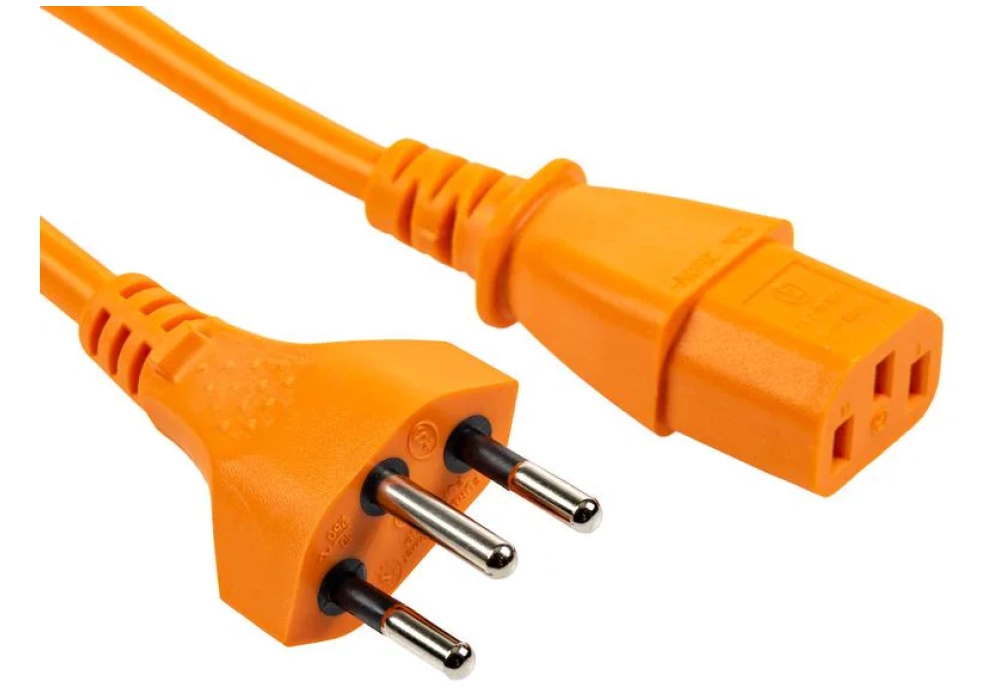 FURBER.power Câbles d’alimentation C13-T12 - 1.8 m (Orange)