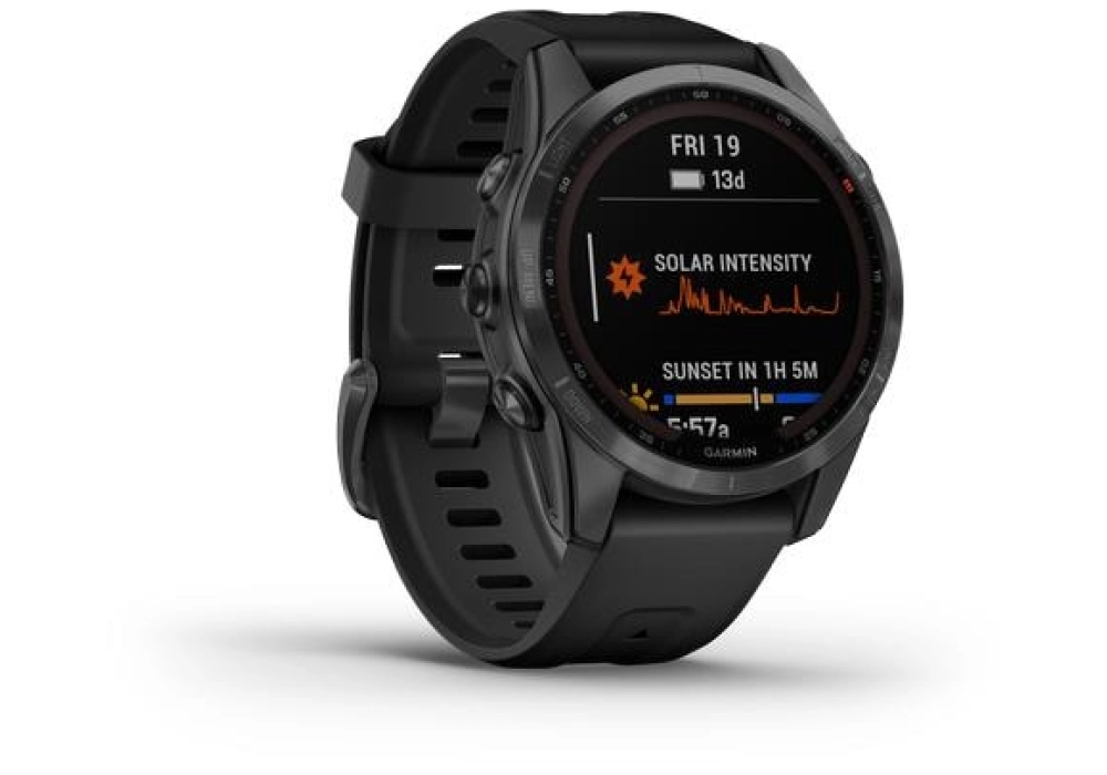 GARMIN Fenix 7S Solar, 20 mm (Noir)