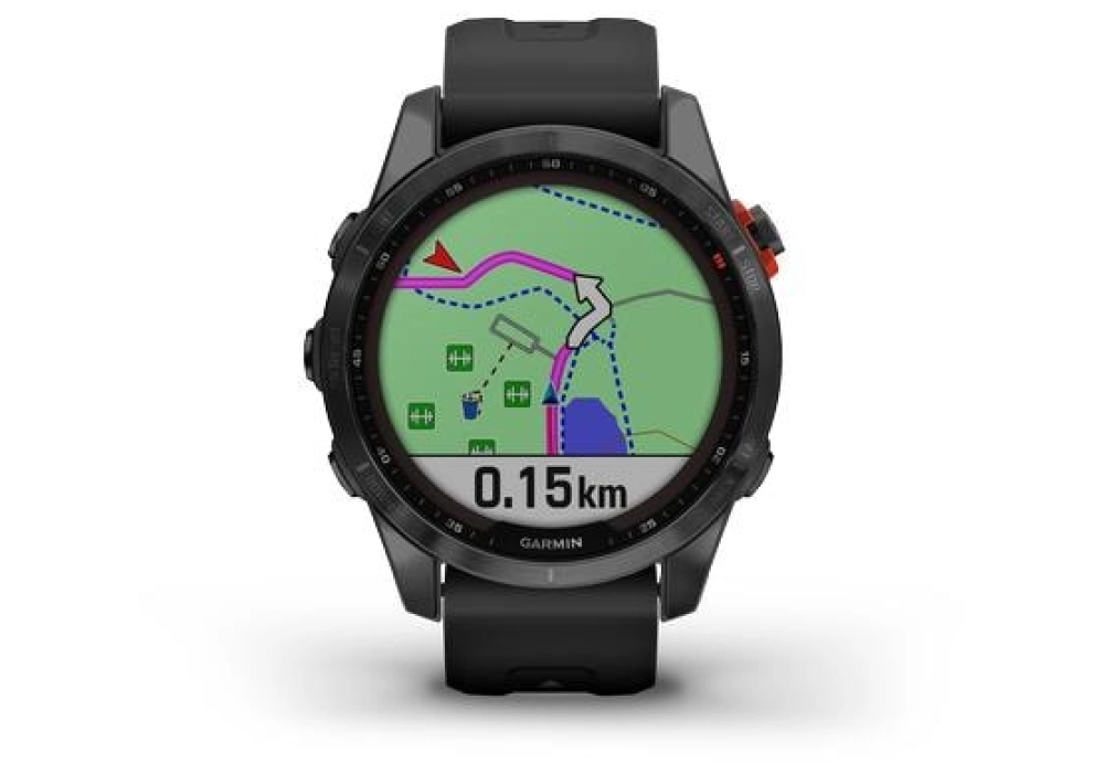 GARMIN Fenix 7S Solar, 20 mm (Noir)