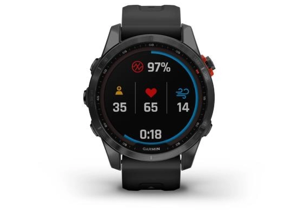 GARMIN Fenix 7S Solar, 20 mm (Noir)