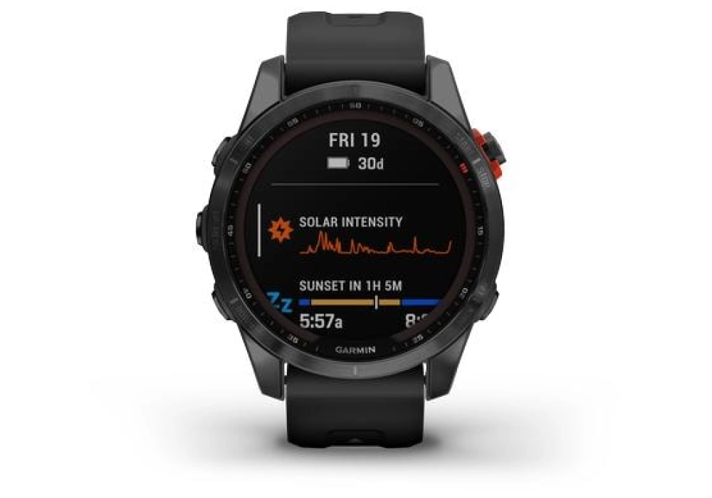 GARMIN Fenix 7S Solar, 20 mm (Noir)