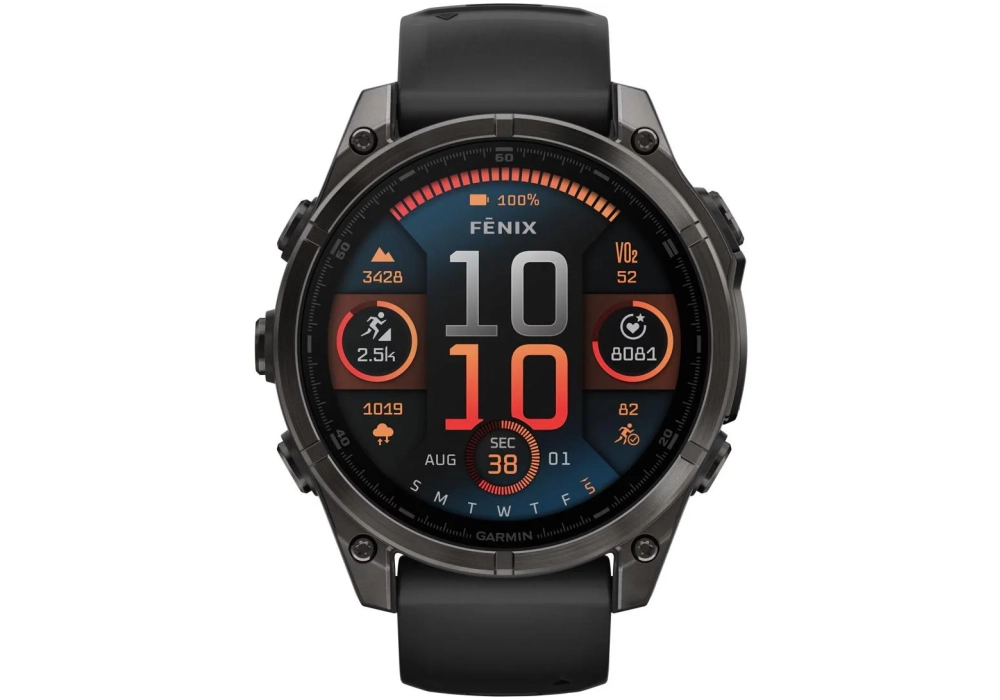 GARMIN Fenix 8 AMOLED Sapphire, 47 mm Anthracite