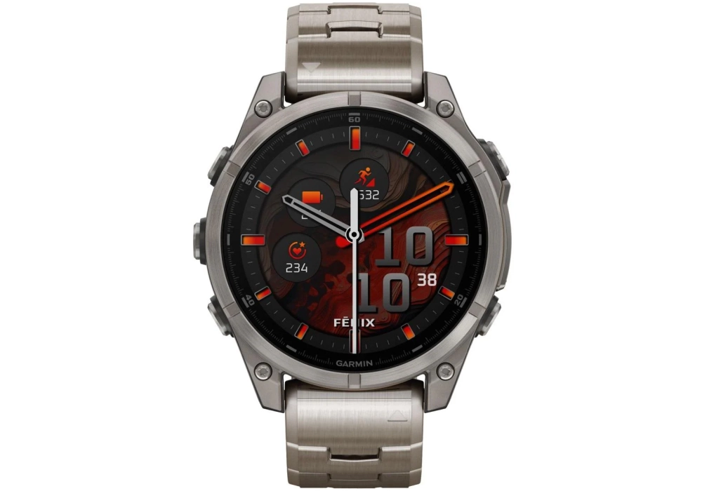 GARMIN Fenix 8 AMOLED Sapphire, 47 mm Argent