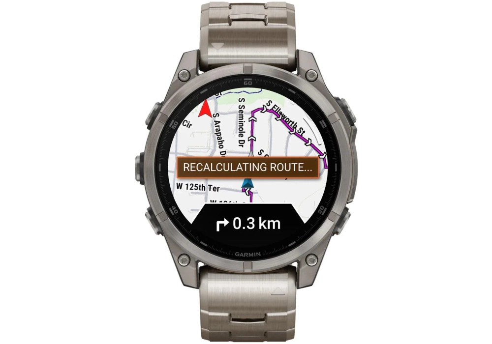 GARMIN Fenix 8 AMOLED Sapphire, 47 mm Argent