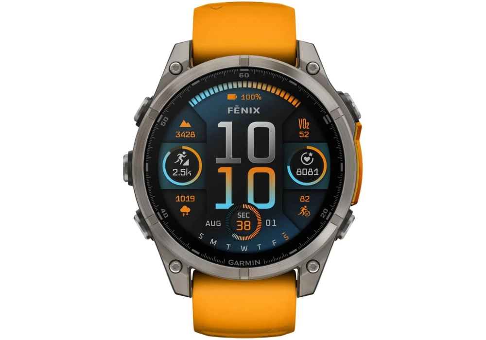 GARMIN Fenix 8 AMOLED Sapphire, 47 mm Orange