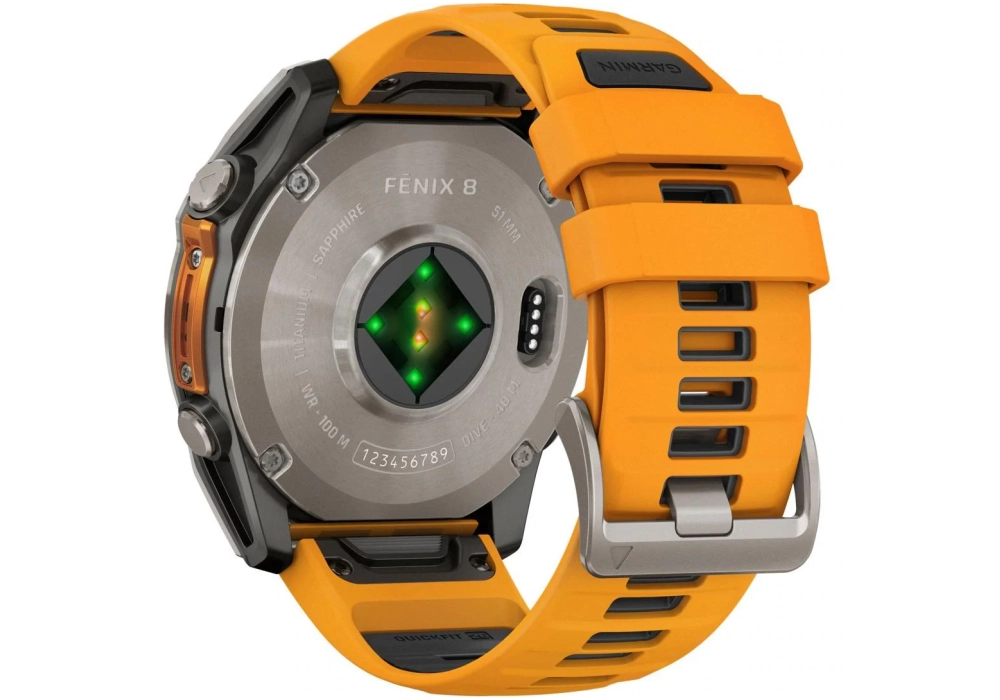 GARMIN Fenix 8 AMOLED Sapphire, 51 mm Orange